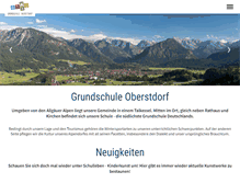 Tablet Screenshot of grundschule-oberstdorf.de